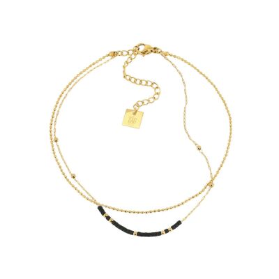 Chaîne de cheville Zag Alana en acier doré