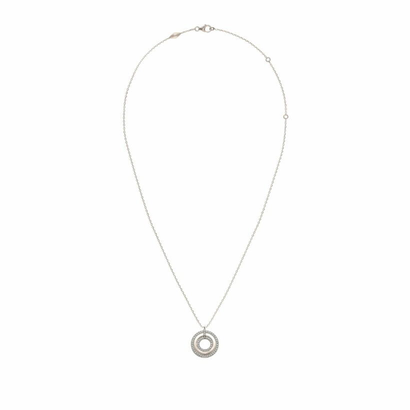 Collier Heavenly Saturn en or rose et diamants, PM