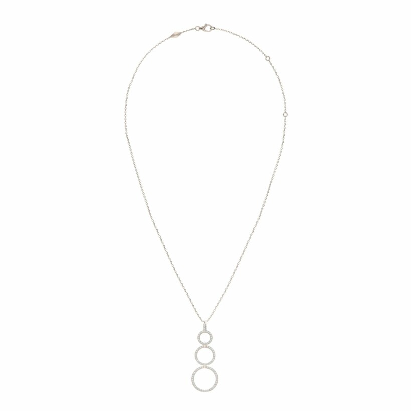 Collier Heavenly Saturn en or rose et diamants, PM