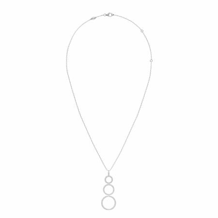 Heavenly Saturn necklace, white gold and diamonds, small size