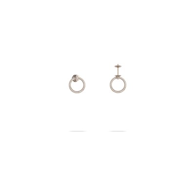 Boucles d'oreilles Heavenly Saturn en or rose et diamants, PM