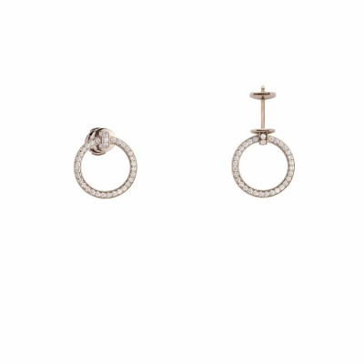 Mono boucle d'oreille Heavenly Saturn en or rose et diamants, PM