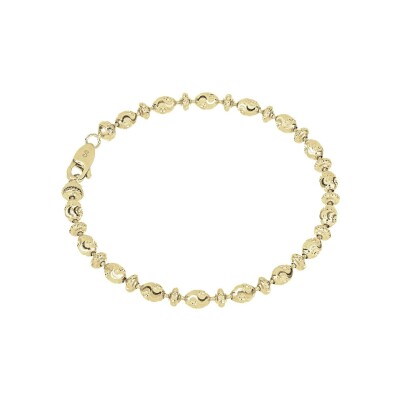 Bracelet Desmos Station en argent doré, 17 cm