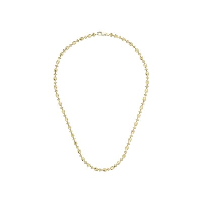 Collier Desmos Station en argent doré, 41 cm