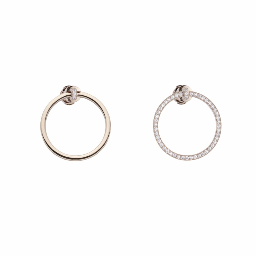 Mono boucle d'oreille Heavenly Saturn en or rose et diamants, GM