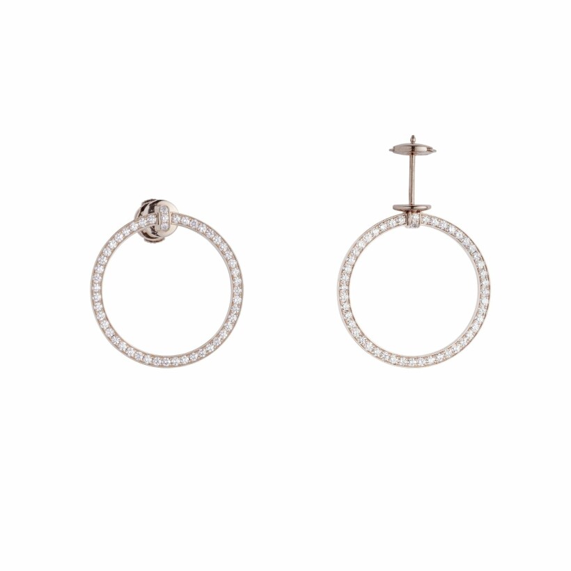 Mono boucle d'oreille Heavenly Saturn en or rose et diamants, GM