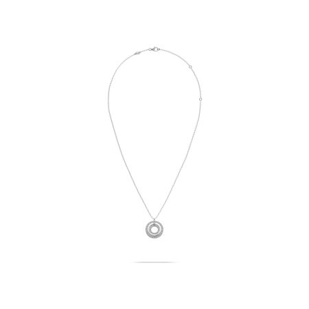 Heavenly Saturn necklace, white gold and diamonds, XL size