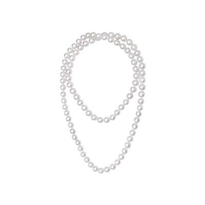 Sautoir Galaxy en perles d'eau douce blanches
