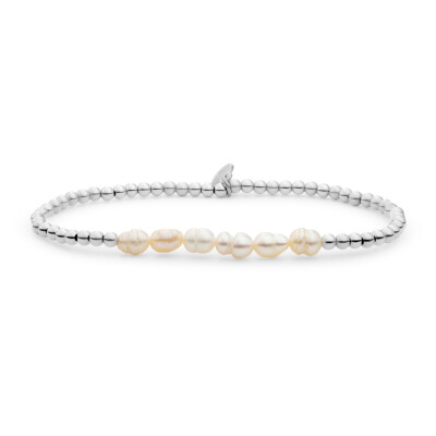 Bracelet Sparkling UNIVERSE en argent rhodié et nacre