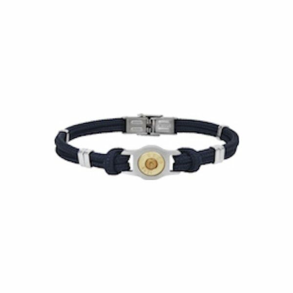 Bracelet Elden Paris Bang Bang en acier bullet cordon couleur