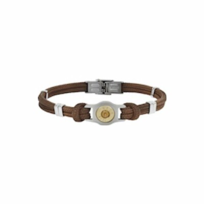 Bracelet Elden Paris Bang Bang en acier bullet cordon couleur