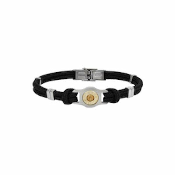 Bracelet Elden Paris Bang Bang en acier bullet cordon couleur