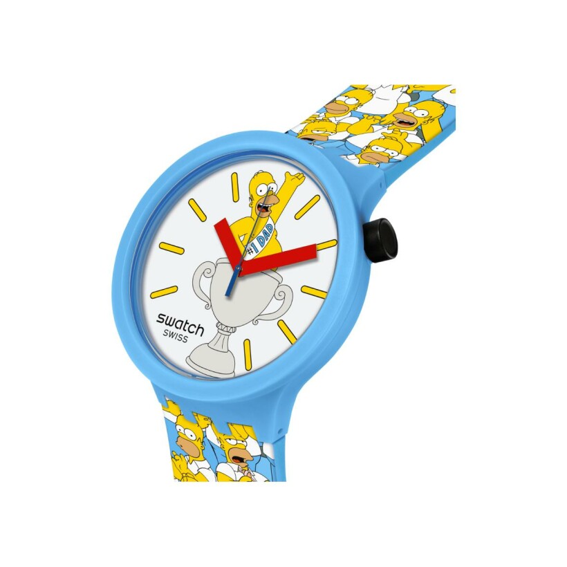 Montre Swatch The simpsons collection Best. Dad. Ever