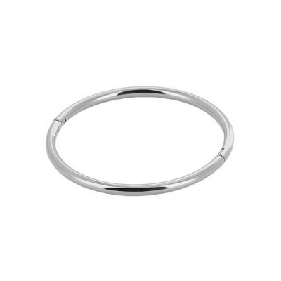 Bracelet jonc Zag Chenille en acier