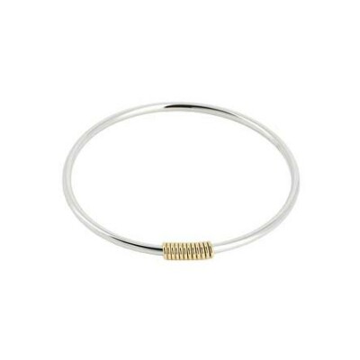 Bracelet jonc Zag Eli en acier