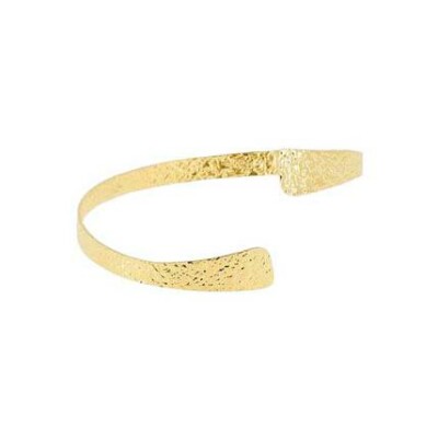 Bracelet jonc Zag Alya en acier doré