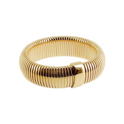 Bracelet jonc Zag Roxie en acier doré