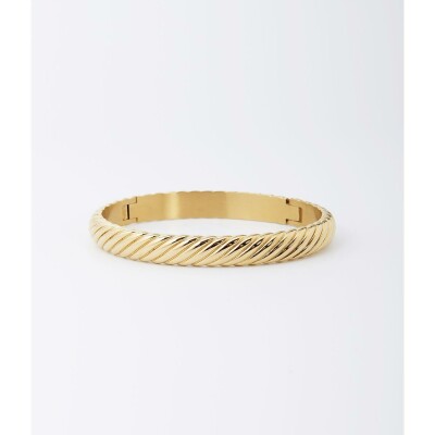Bracelet Zag en acier doré
