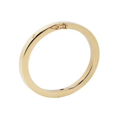 Bracelet jonc Zag Lise en acier doré