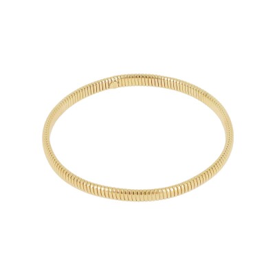 Bracelet jonc Zag Pamela en acier doré