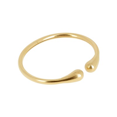 Bracelet jonc Zag Lalie en acier doré