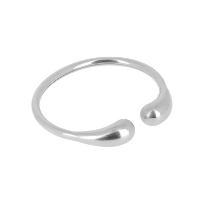 Bracelet jonc Zag Aurèle en acier