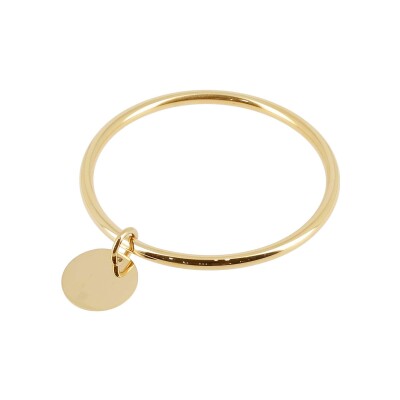 Bracelet jonc Zag Lacey en acier doré