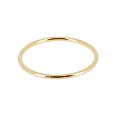 Bracelet jonc Zag Icy en acier doré, taille M