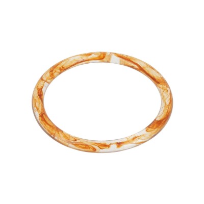 Bracelet jonc Zag Vaimiti en acétate, Orange