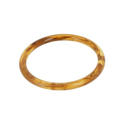 Bracelet jonc Zag Vaimiti en acétate, Marron