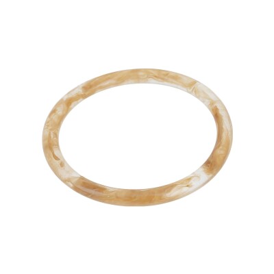 Bracelet jonc Zag Vaimiti en acétate, Gris