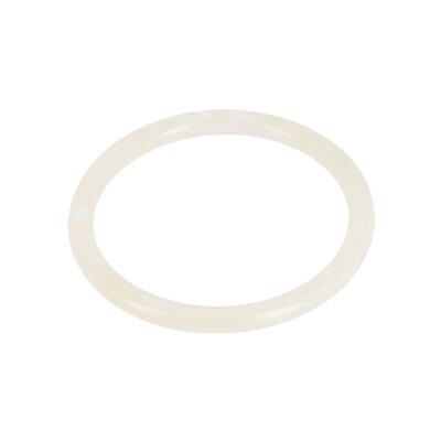 Bracelet jonc Zag Vaimiti en acétate, Blanc