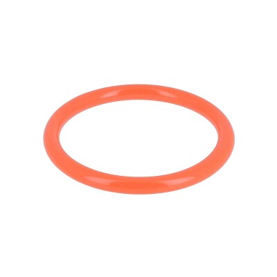 Bracelet jonc Zag Assia en acétate, Corail