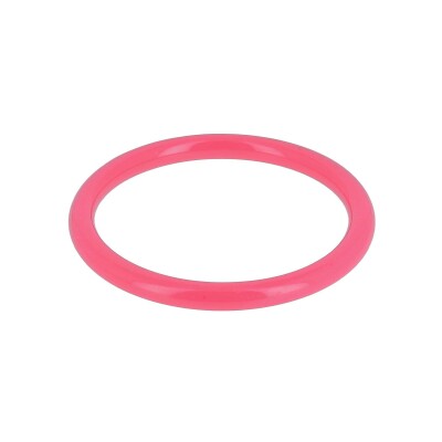 Bracelet jonc Zag Assia en acétate, Fuchsia
