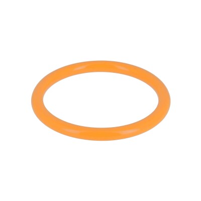 Bracelet jonc Zag Assia en acétate, Orange