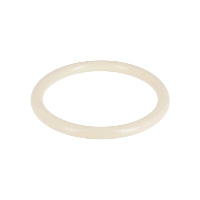 Bracelet jonc Zag Assia en acétate, Blanc