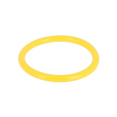Bracelet jonc Zag Assia en acétate, Jaune
