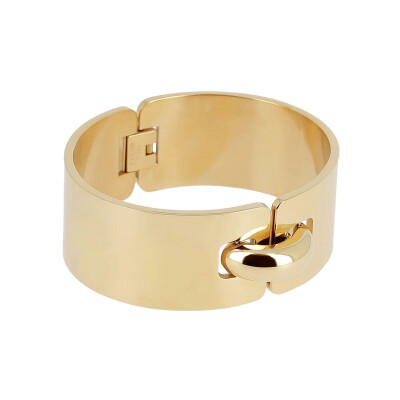 Bracelet jonc Zag Seliora  en acier doré