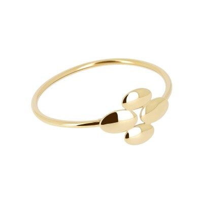 Bracelet jonc Zag Moebi en acier doré