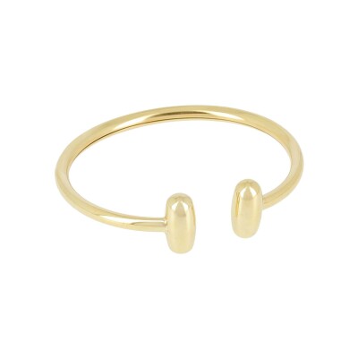 Bracelet jonc Zag Caspian en acier doré