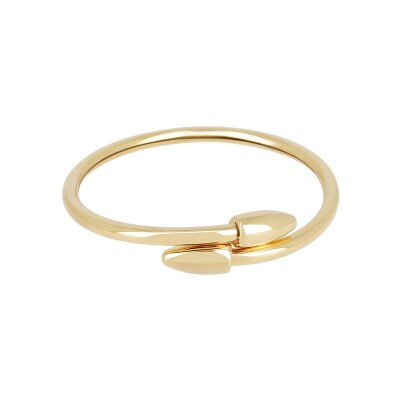 Bracelet jonc Zag Venaco  en acier doré