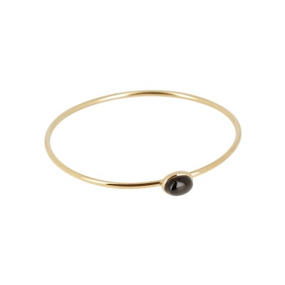 Bracelet jonc Zag Imero en acier doré