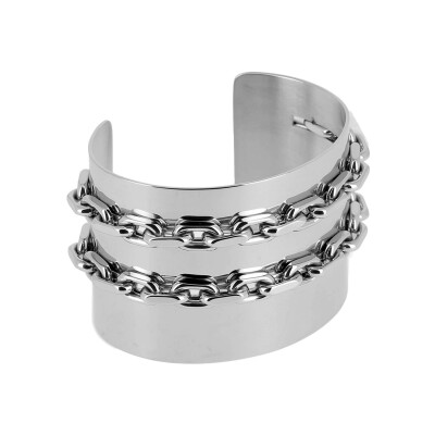 Bracelet manchette Zag Useres en acier