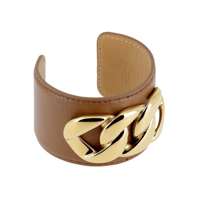 Bracelet manchette Zag Delhi  en acier doré