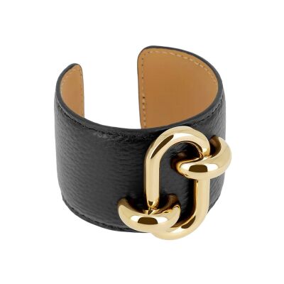Bracelet manchette Zag Cappadoce  en acier doré