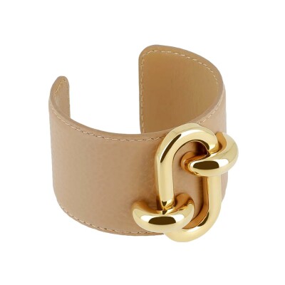 Bracelet manchette Zag Cappadoce  en acier doré