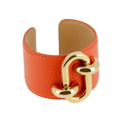 Bracelet manchette Zag Cappadoce  en acier doré