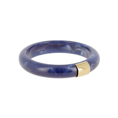 Bracelet jonc Zag Brasilia  en acétate et acier doré