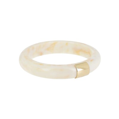 Bracelet jonc Zag Brasilia  en acétate et acier doré