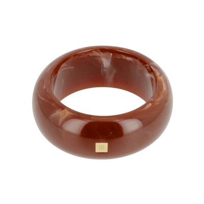 Bracelet jonc Zag Poliu  en acétate